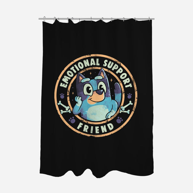 Emotional Support Friend-None-Polyester-Shower Curtain-Arigatees