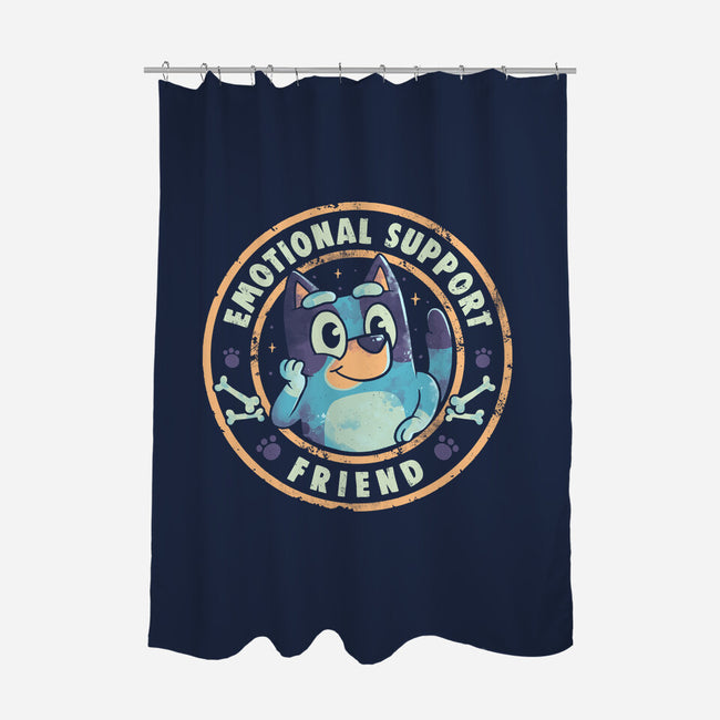 Emotional Support Friend-None-Polyester-Shower Curtain-Arigatees