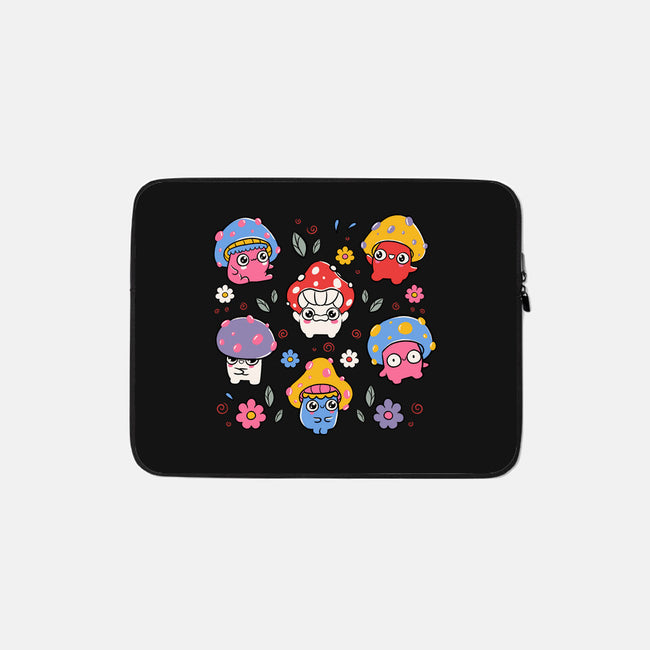 Cute But Psychedelic Mushrooms-None-Zippered-Laptop Sleeve-tobefonseca