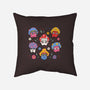 Cute But Psychedelic Mushrooms-None-Removable Cover-Throw Pillow-tobefonseca