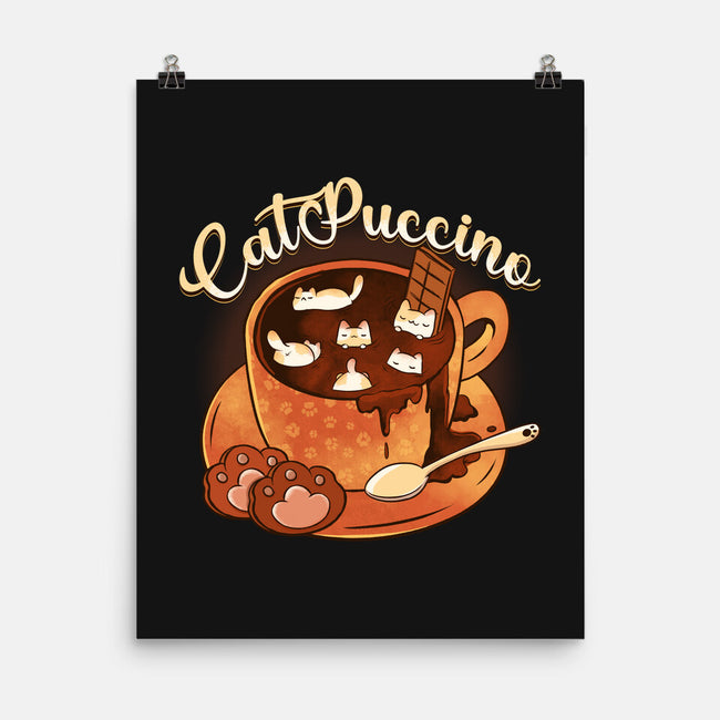 Catpuccino Kawaii Kittens-None-Matte-Poster-tobefonseca