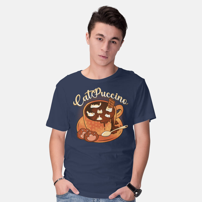 Catpuccino Kawaii Kittens-Mens-Basic-Tee-tobefonseca