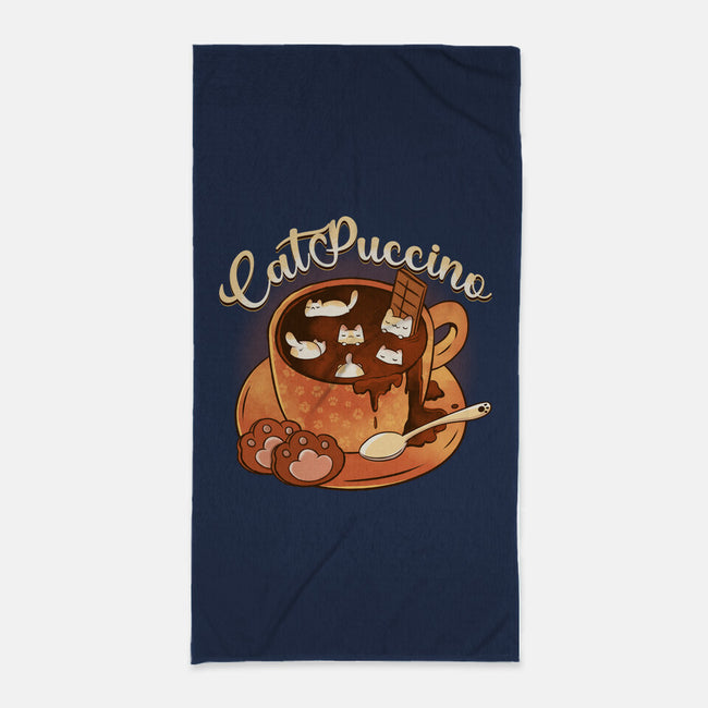 Catpuccino Kawaii Kittens-None-Beach-Towel-tobefonseca