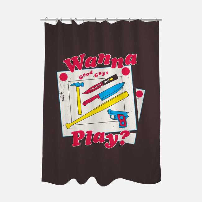 Good Guys Play-None-Polyester-Shower Curtain-Nemons