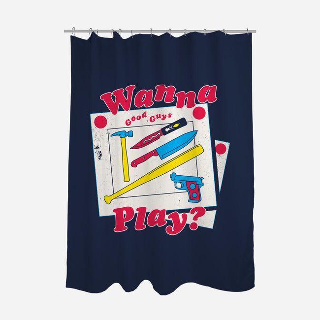 Good Guys Play-None-Polyester-Shower Curtain-Nemons