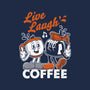 Live Laugh Coffee-None-Glossy-Sticker-Nemons