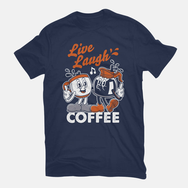 Live Laugh Coffee-Youth-Basic-Tee-Nemons