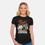 Live Laugh Coffee-Womens-Fitted-Tee-Nemons