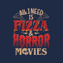 All I Need Is Pizza And Horror Movies-None-Removable Cover-Throw Pillow-eduely