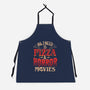 All I Need Is Pizza And Horror Movies-Unisex-Kitchen-Apron-eduely