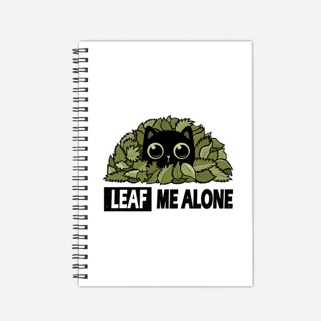 Leaf Me Alone-None-Dot Grid-Notebook-erion_designs