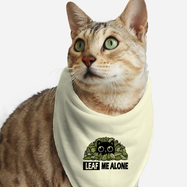 Leaf Me Alone-Cat-Bandana-Pet Collar-erion_designs