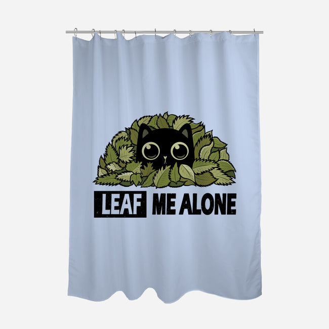 Leaf Me Alone-None-Polyester-Shower Curtain-erion_designs