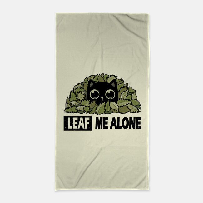Leaf Me Alone-None-Beach-Towel-erion_designs