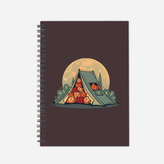 Cat Camping-None-Dot Grid-Notebook-erion_designs