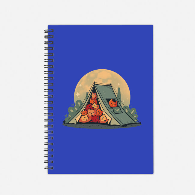 Cat Camping-None-Dot Grid-Notebook-erion_designs