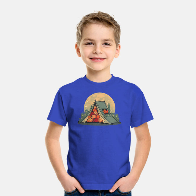 Cat Camping-Youth-Basic-Tee-erion_designs
