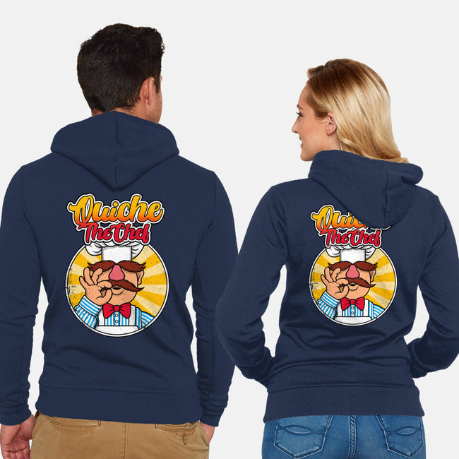 Quiche The Chef-Unisex-Zip-Up-Sweatshirt-drbutler