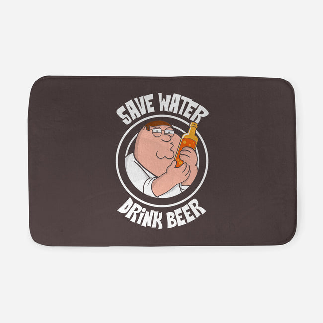 Save Water Drink Beer-None-Memory Foam-Bath Mat-turborat14