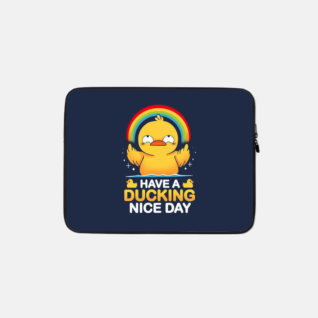 Have A Ducking Day-None-Zippered-Laptop Sleeve-Vallina84