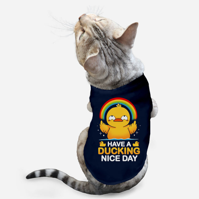 Have A Ducking Day-Cat-Basic-Pet Tank-Vallina84