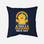 Have A Ducking Day-None-Removable Cover-Throw Pillow-Vallina84