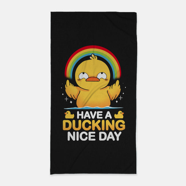 Have A Ducking Day-None-Beach-Towel-Vallina84