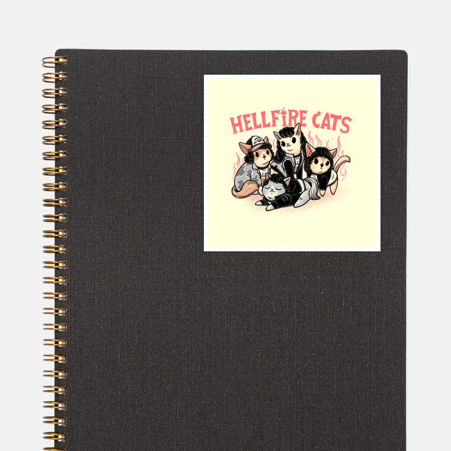Hellfire Cats-None-Glossy-Sticker-momma_gorilla