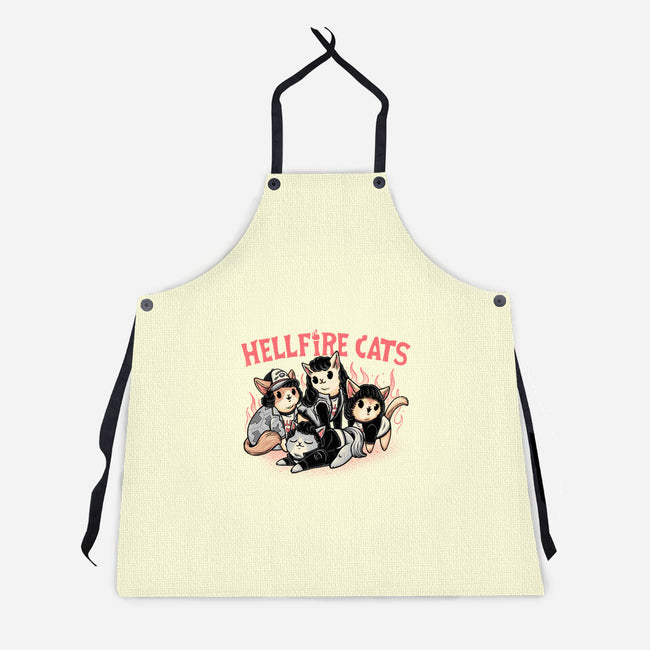 Hellfire Cats-Unisex-Kitchen-Apron-momma_gorilla