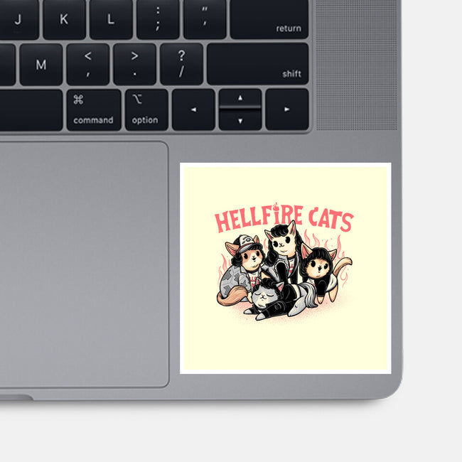 Hellfire Cats-None-Glossy-Sticker-momma_gorilla