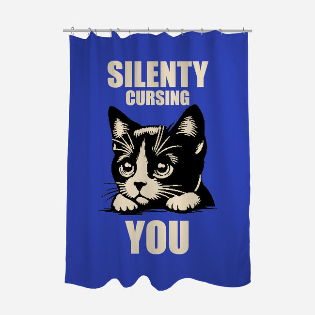 Silently Cursing You-None-Polyester-Shower Curtain-turborat14