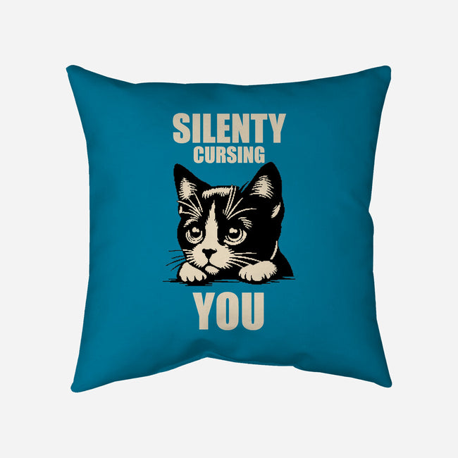 Silently Cursing You-None-Removable Cover-Throw Pillow-turborat14
