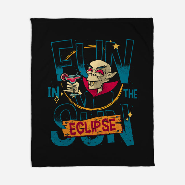 Fun In The Eclipse-None-Fleece-Blanket-teesgeex