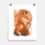 Red Fox Samurai-None-Matte-Poster-dandingeroz