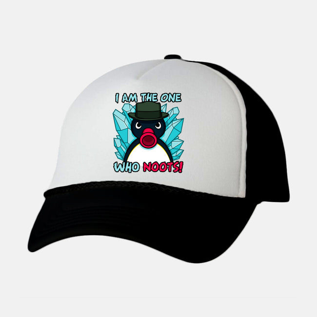 The One Who Noots-Unisex-Trucker-Hat-Raffiti