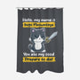 Inigo Meowntoya-None-Polyester-Shower Curtain-retrodivision