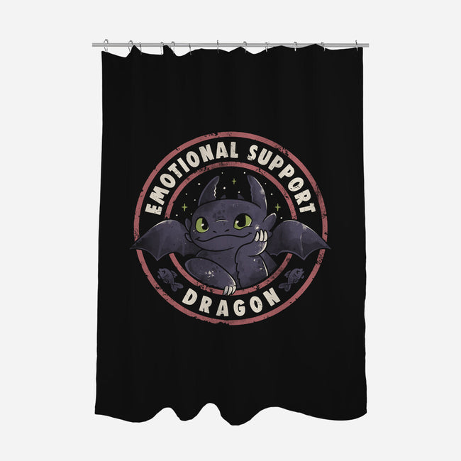 Emotional Support Dragon-None-Polyester-Shower Curtain-Arigatees