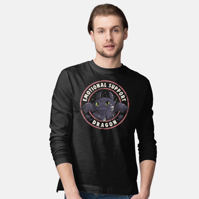 Emotional Support Dragon-Mens-Long Sleeved-Tee-Arigatees