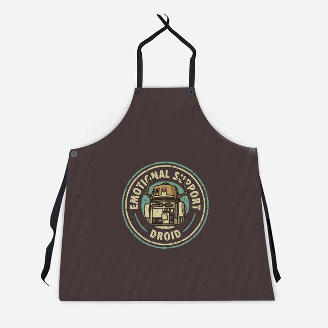 Emotional Support Droid-Unisex-Kitchen-Apron-retrodivision