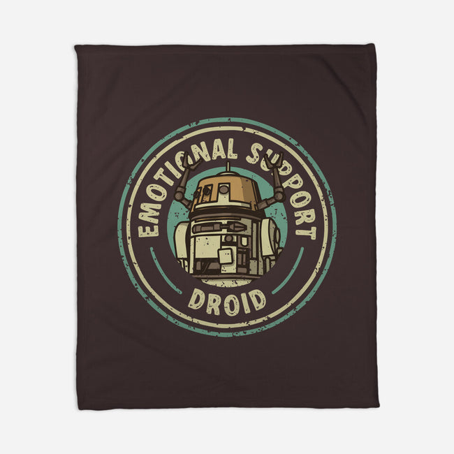 Emotional Support Droid-None-Fleece-Blanket-retrodivision
