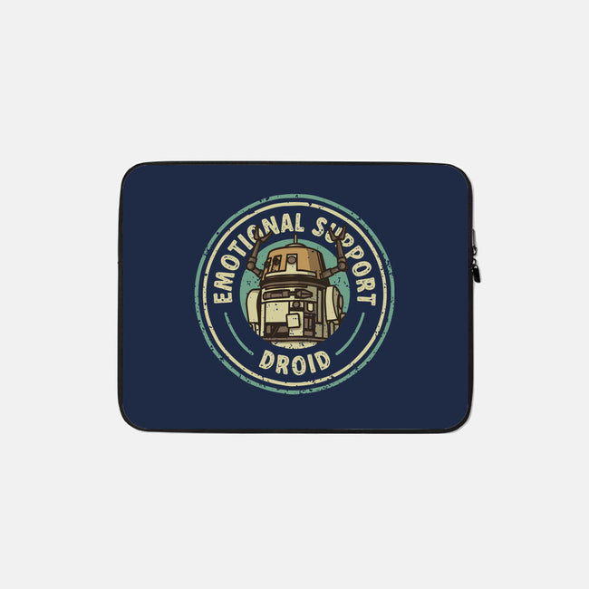 Emotional Support Droid-None-Zippered-Laptop Sleeve-retrodivision
