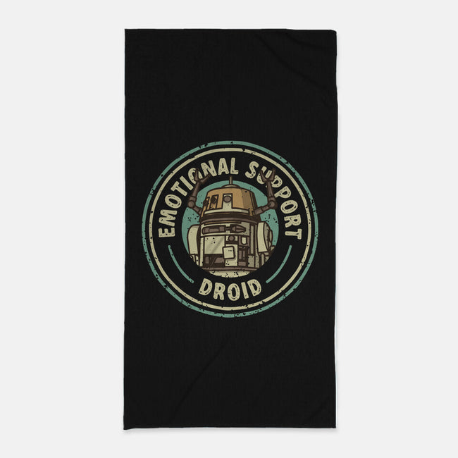 Emotional Support Droid-None-Beach-Towel-retrodivision