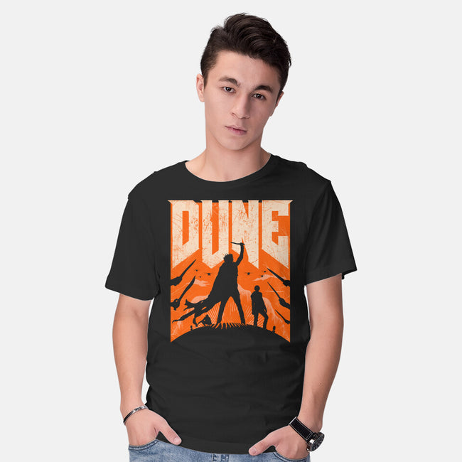 Dune Slayer-Mens-Basic-Tee-rocketman_art