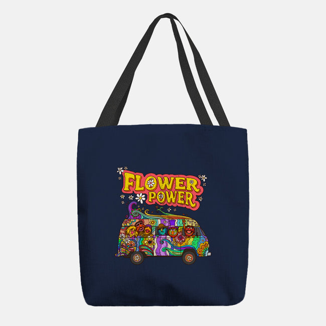 Flower Power Bus-None-Basic Tote-Bag-drbutler