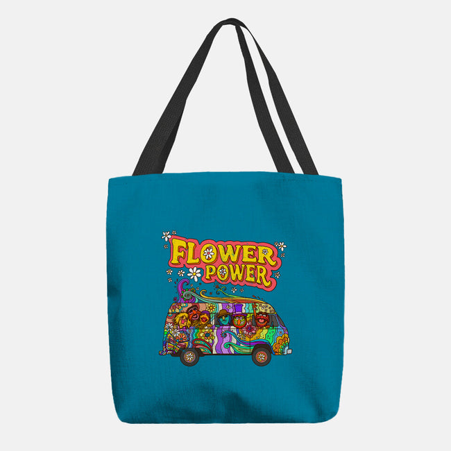 Flower Power Bus-None-Basic Tote-Bag-drbutler