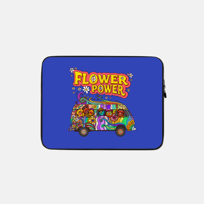 Flower Power Bus-None-Zippered-Laptop Sleeve-drbutler