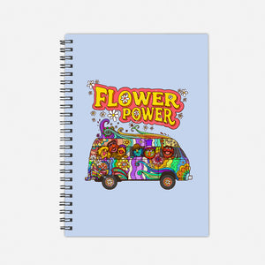 Flower Power Bus-None-Dot Grid-Notebook-drbutler