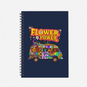 Flower Power Bus-None-Dot Grid-Notebook-drbutler