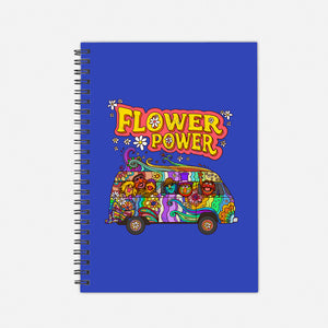 Flower Power Bus-None-Dot Grid-Notebook-drbutler