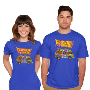 Flower Power Bus-Mens-Basic-Tee-drbutler